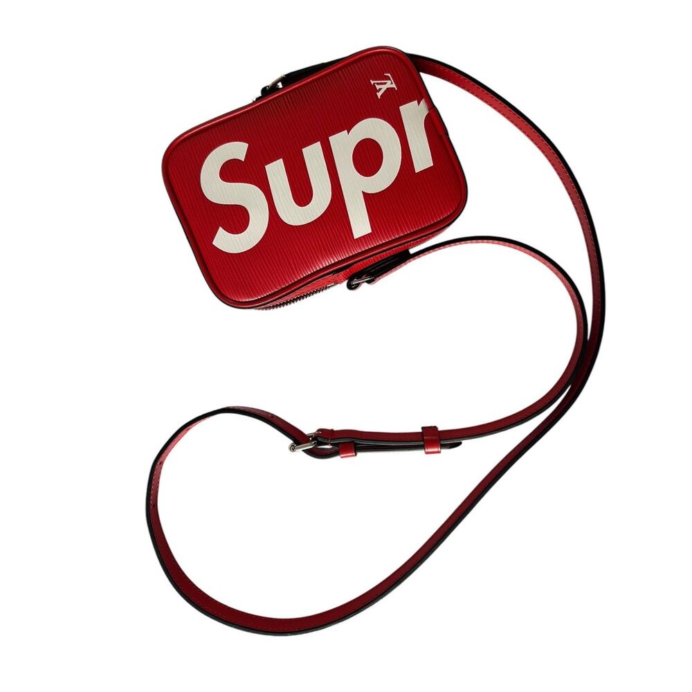 Louis Vuitton x Supreme Danube FW17 Mini Bag Epi Leather PPM Red Crossbody Rare